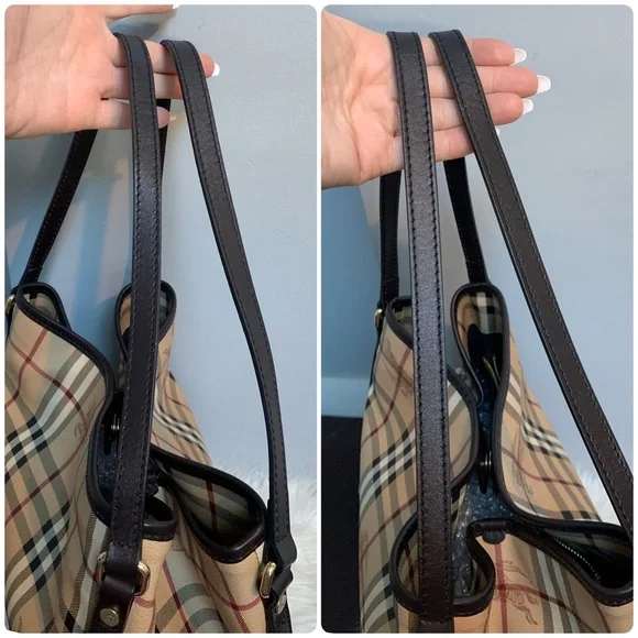 Authentic Burberry shoulder bag with removable zippered pouch. 2 in 1! - Picture 15 of 16